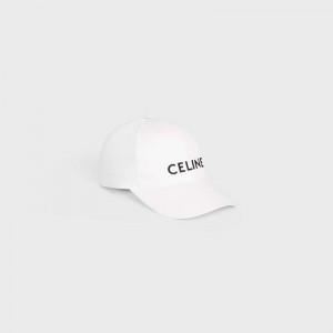 Celine BASEBALL IN COTTON Cap White | CL-591695