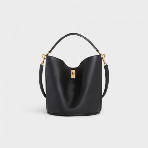 Celine Bucket Bag in Smooth Calfskin 16 Black | CL-593254