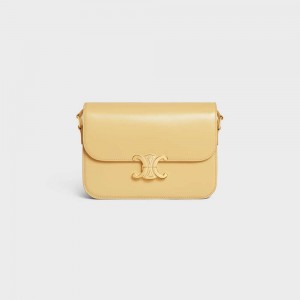 Celine Classique Bag in shiny calfskin Triomphe POLLEN | CL-593188