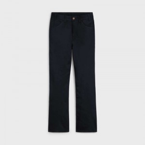 Celine DYLAN FLARED JEANS IN PURE BLACK WASH DENIM Pants Black | CL-592043