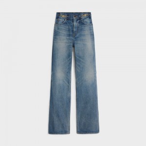 Celine JANE FLARE JEANS IN DENIM UNION WASH Pants UNION WASH | CL-592719