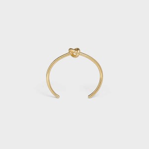 Celine Knot Extra-Thin in Brass with Gold finish Bracelets Gold | CL-592231