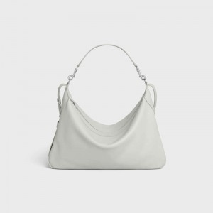 Celine Large Strap Romy in Supple Calfskin Shoulder Bags Chalk | CL-591843