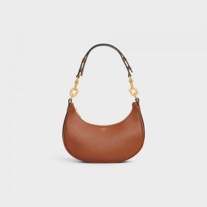 Celine MediumStrap Bag in smooth Calfskin Ava Tan | CL-593098