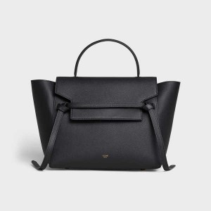 Celine Mini in grained calfskin Belt Bag Black | CL-593064