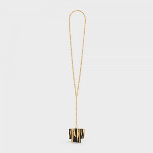 Celine Nevelson Project Vermeil and Oak Wood Necklaces Gold / Black | CL-592292