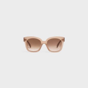 Celine Oversized S002 in Acetate Sunglasses Milky Hazelnut | CL-592439