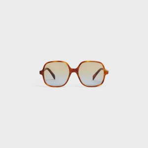 Celine Oversized S244 in Acetate Sunglasses Blonde Havana | CL-592434