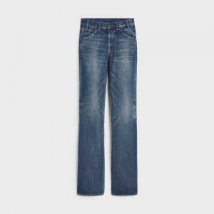 Celine SERGE FLARE JEANS IN DARK UNION WASH DENIM Pants DARK UNION WASH | CL-592724