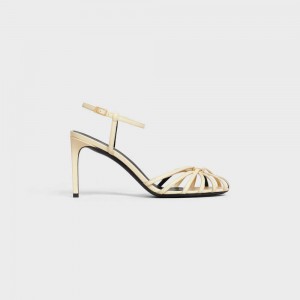 Celine TRIOMPHE in CALFSKIN Sandals Soft Yellow | CL-592600