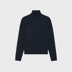 Celine TURTLENECK IN ICONIC MERINOS Knitwear Black | CL-592106