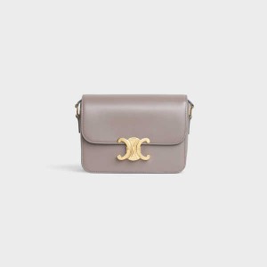 Celine Teen Bag in shiny calfskin Triomphe Pebble | CL-593199