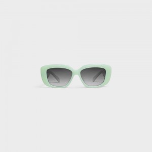 Celine Triomphe 04 in Acetate Sunglasses Milky Green | CL-592393