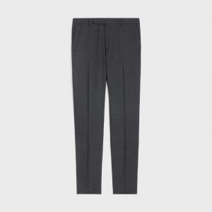 Celine classic in lightweight wool Trousers Anthracite | CL-592028