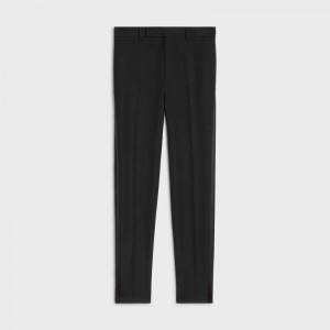 Celine classic tux in grain de poudre Trousers Black | CL-592019