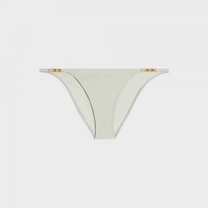 Celine triomphe bottom in matte jersey Swimwear Vert Amande | CL-592771