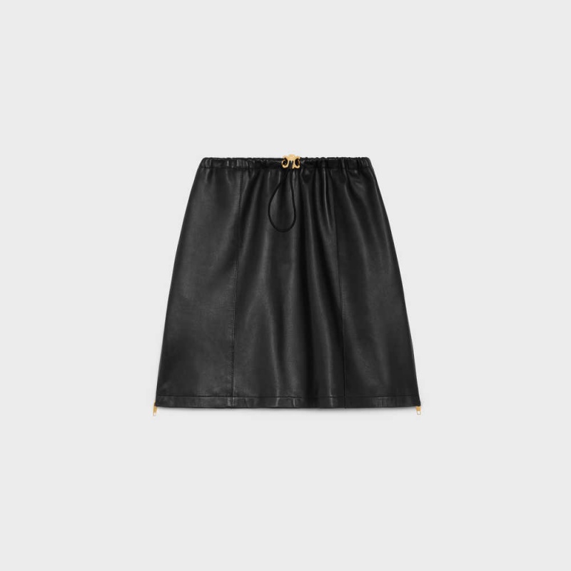 Celine Athletic in plongé Skirts Black | CL-592871