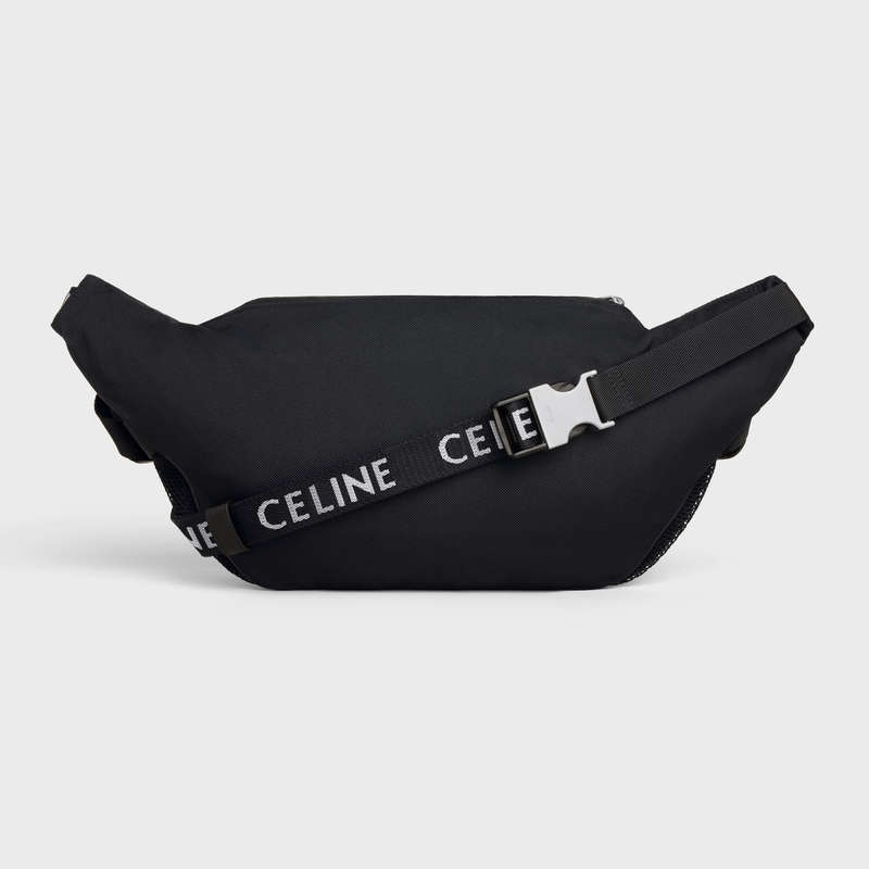 Celine BAG TREKKING IN NYLON with celine PRINT Shoulder Bags Black | CL-591848