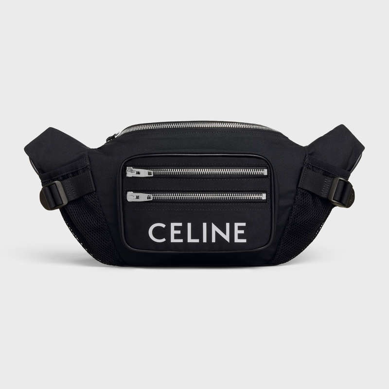 Celine BAG TREKKING IN NYLON with celine PRINT Shoulder Bags Black | CL-591848