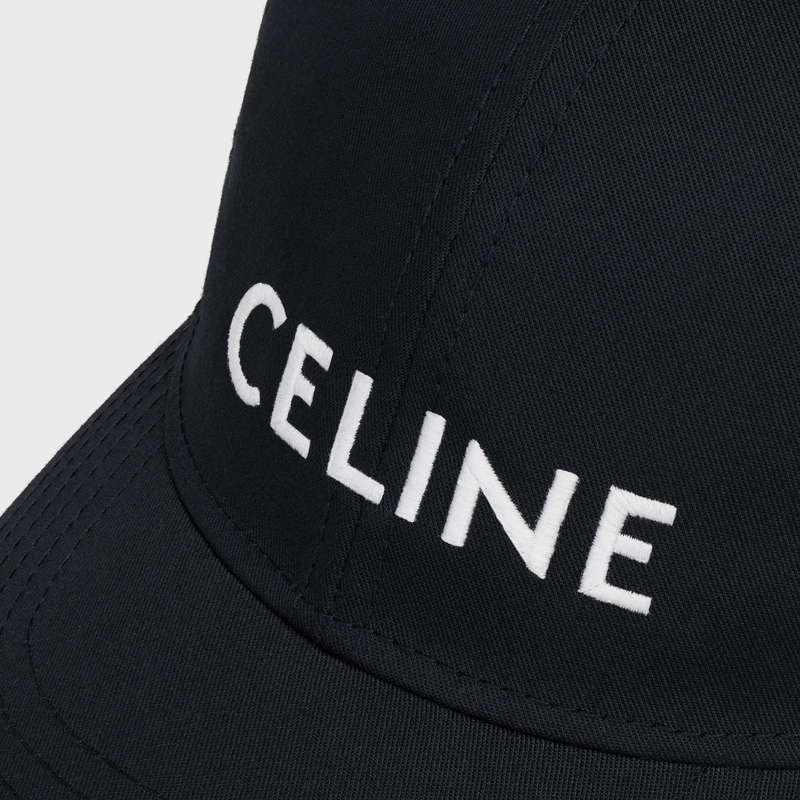 Celine BASEBALL IN COTTON Cap Black | CL-591688