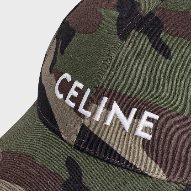 Celine BASEBALL IN COTTON Cap KAKI MILITAIRE | CL-591693