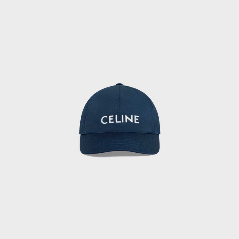 Celine BASEBALL IN COTTON Cap Marine | CL-592363