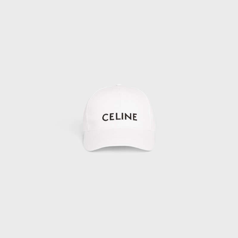 Celine BASEBALL IN COTTON Cap White | CL-591695