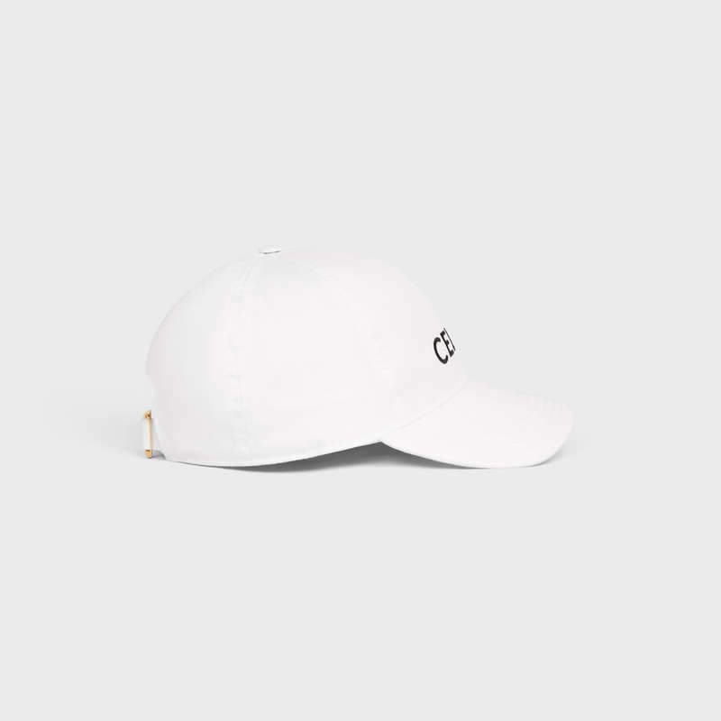 Celine BASEBALL IN COTTON Cap White | CL-591695