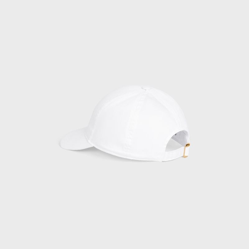 Celine BASEBALL IN COTTON Cap White | CL-591695