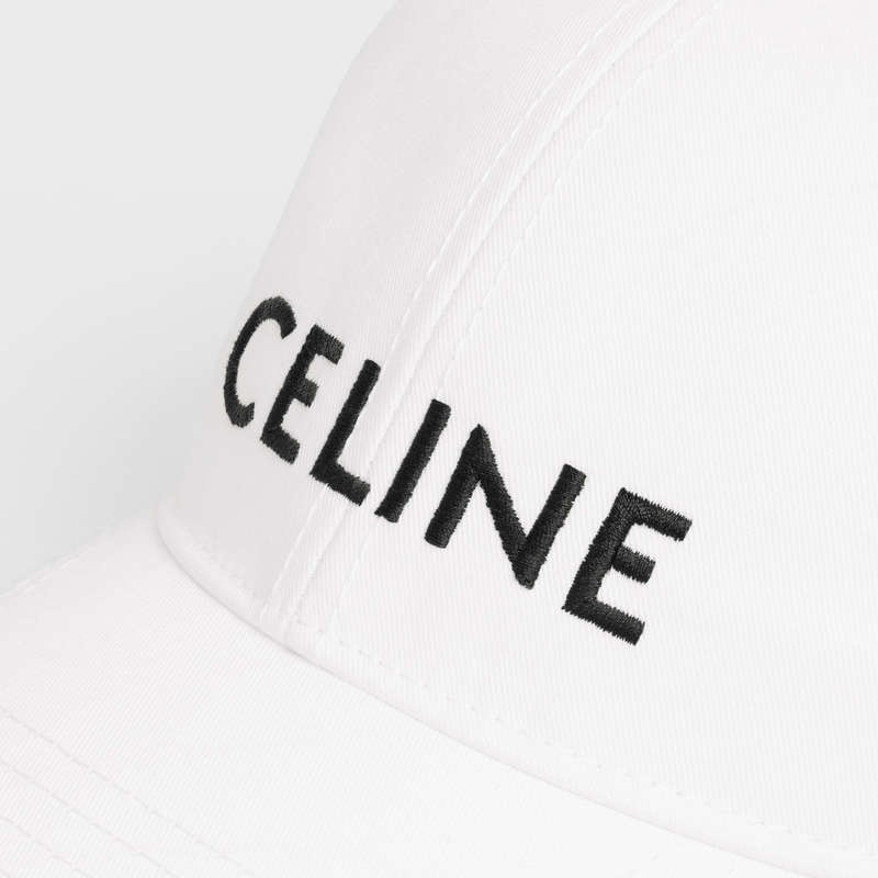 Celine BASEBALL IN COTTON Cap White | CL-591695