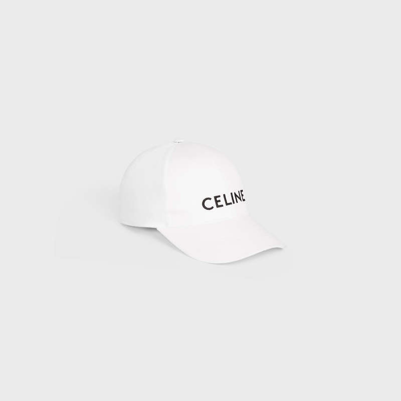 Celine BASEBALL IN COTTON Cap White | CL-591695