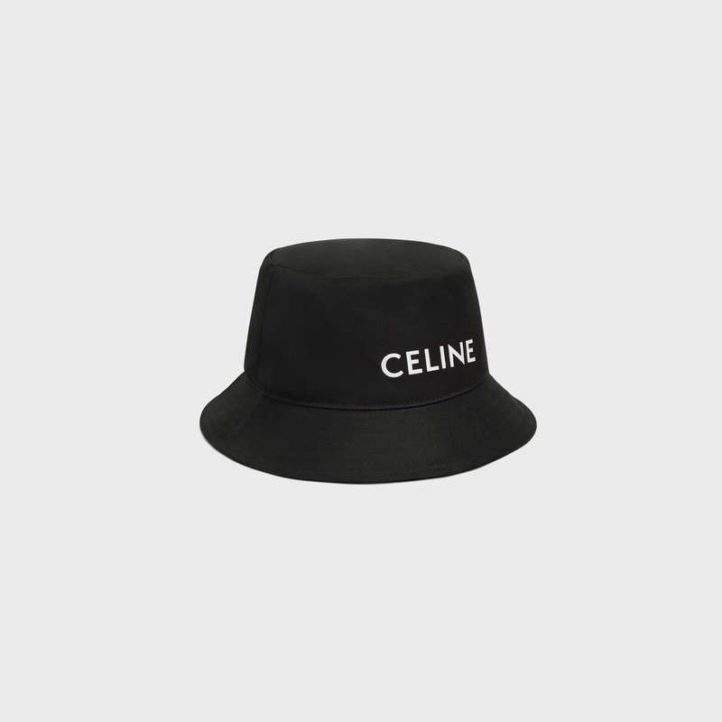 Celine BUCKET IN GABARDINE COTTON Hat ULTRA BLACK | CL-591705