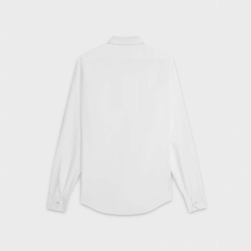 Celine CLASSIC IN COTTON POPLIN Shirts White | CL-592179