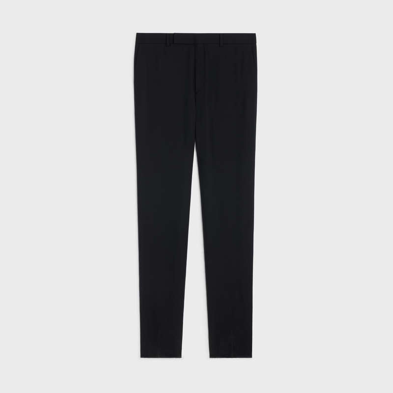 Celine CLASSIC IN WOOL GABARDINE Trousers Black | CL-592020