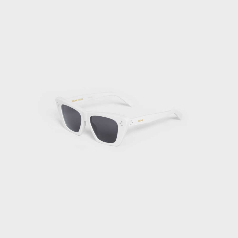 Celine Cat Eye S187 in Acetate Sunglasses White | CL-592424