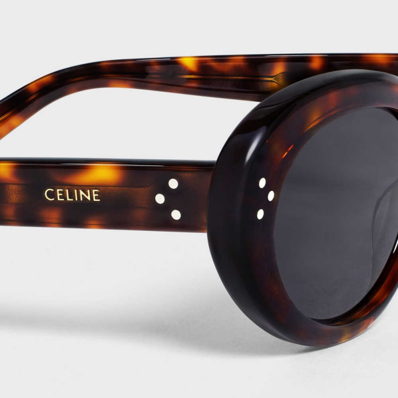 Celine Cat Eye S193 in Acetate Sunglasses Dark Havana | CL-592422