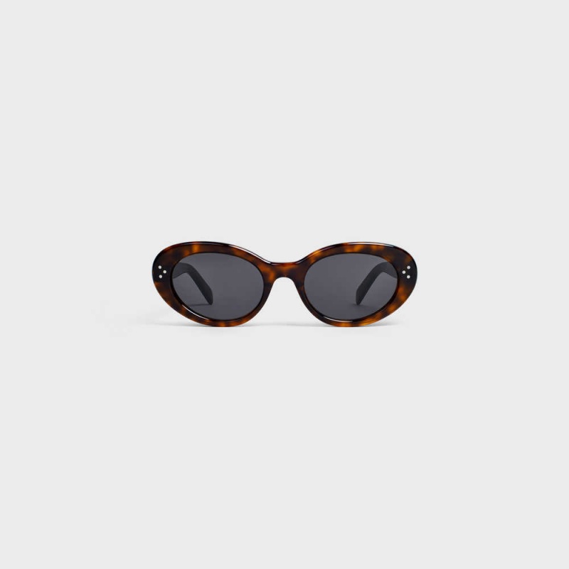 Celine Cat Eye S193 in Acetate Sunglasses Dark Havana | CL-592422