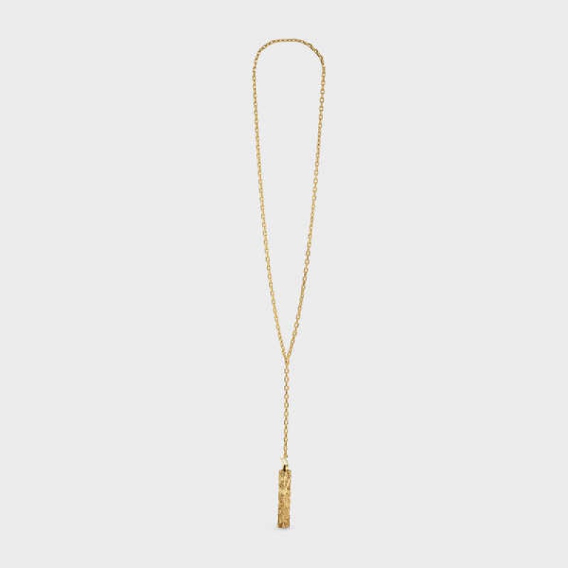 Celine César Project Compression in Vermeil Necklaces Gold | CL-592291