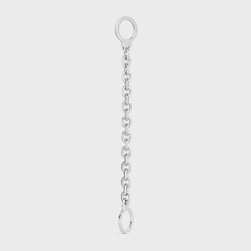 Celine Chaîne Triomphe Golden Handcuff in Sterling Silver with Rhodium finish Bracelets Silver | CL-591657