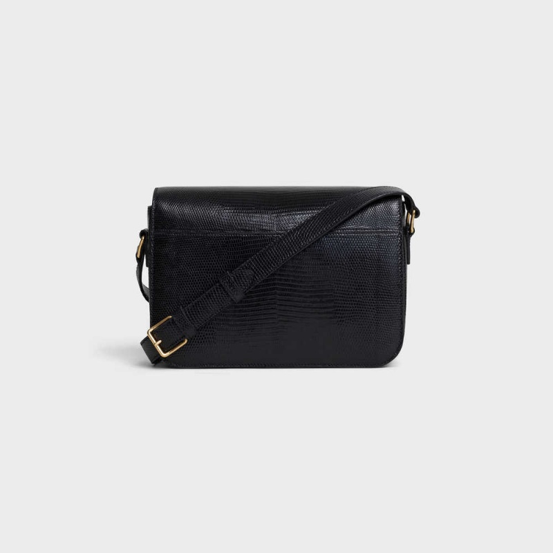 Celine Classique Bag in Lizard Triomphe Black | CL-593189