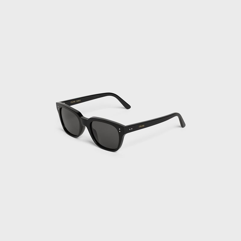 Celine Frame 04 in Acetate with Polarized Lenses Sunglasses Black | CL-591738