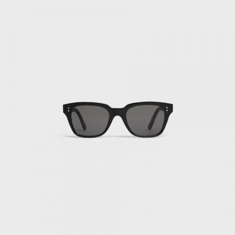 Celine Frame 04 in Acetate with Polarized Lenses Sunglasses Black | CL-591738