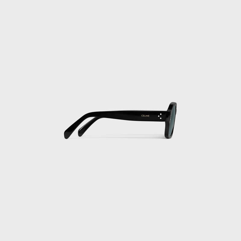 Celine Frame 49 in Acetate Sunglasses Black | CL-591728