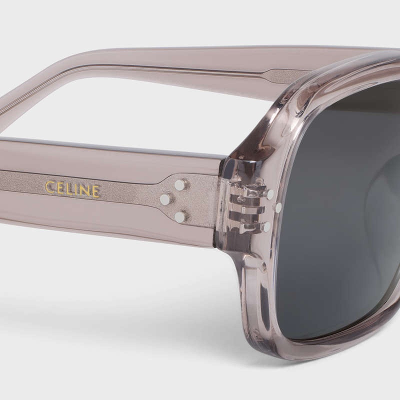 Celine Frame 49 in Acetate Sunglasses Transparent Taupe | CL-591730