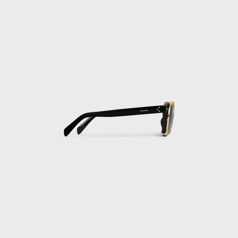 Celine Frame 51 in Acetate with Metal Sunglasses Black | CL-591731