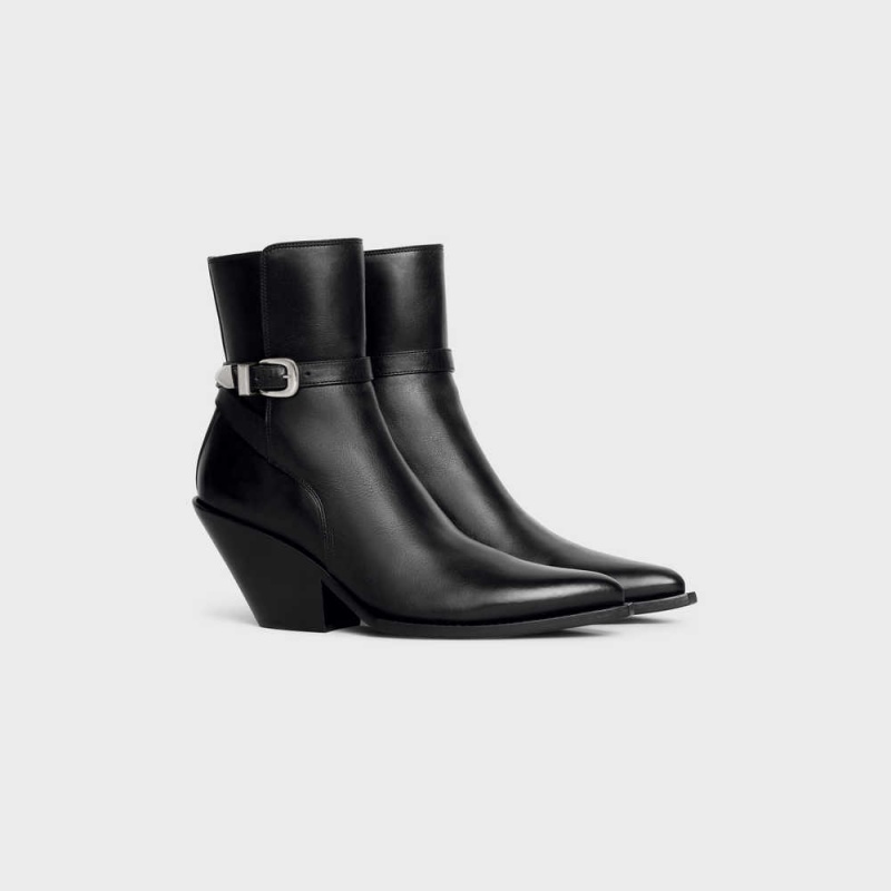 Celine JODHPUR JOAN in Calfskin Boots Black | CL-592490