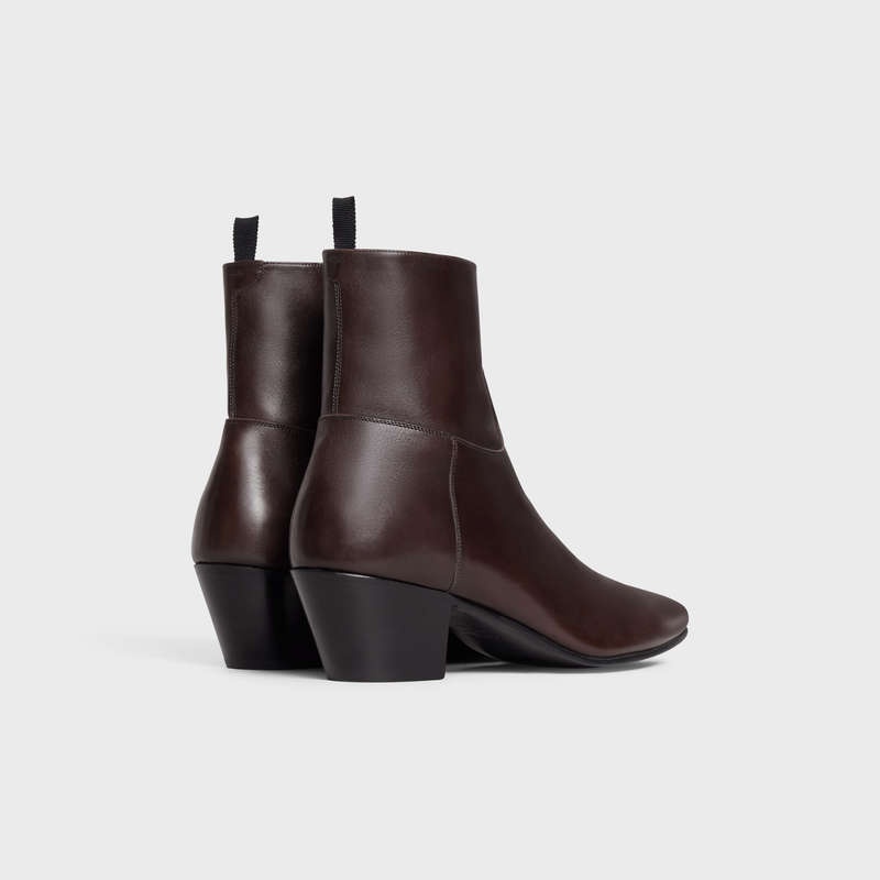 Celine Jacno Zipped in CALFSKIN Boots OAK | CL-591865