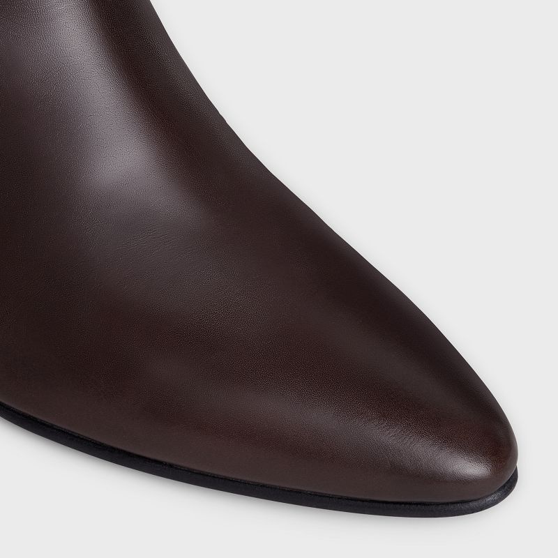 Celine Jacno Zipped in CALFSKIN Boots OAK | CL-591865