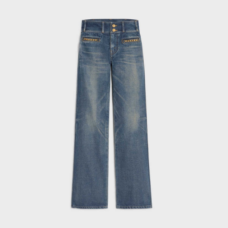 Celine Jane flared jeans in dark union wash denim Pants DARK UNION WASH | CL-592718