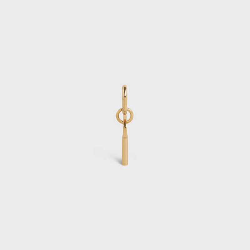 Celine KEY CHARM in Brass Leather Goods Accessories Gold | CL-592922